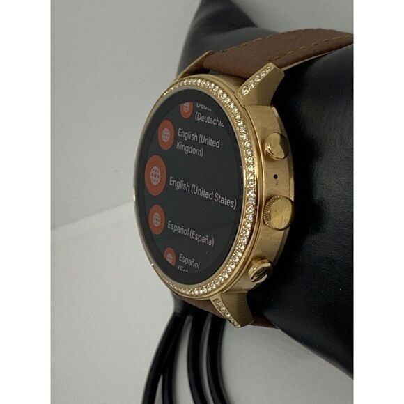 Fossil Gen 4 Authentic Digital Dial Smart Watch Custom Band FTW6015 QT455 - Picture 3 of 12